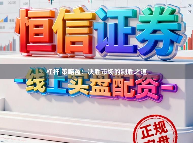 杠杆 策略盈：决胜市场的制胜之道